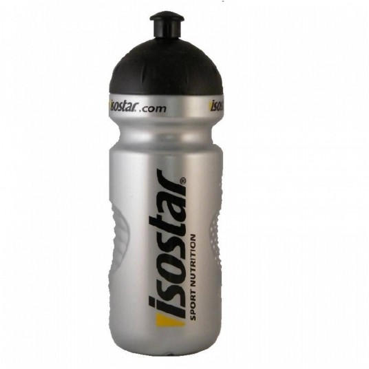 BIDON ISOSTAR 650ml SREBRNO-CZARNY Z KORKIEM -zdjęcie numer 1