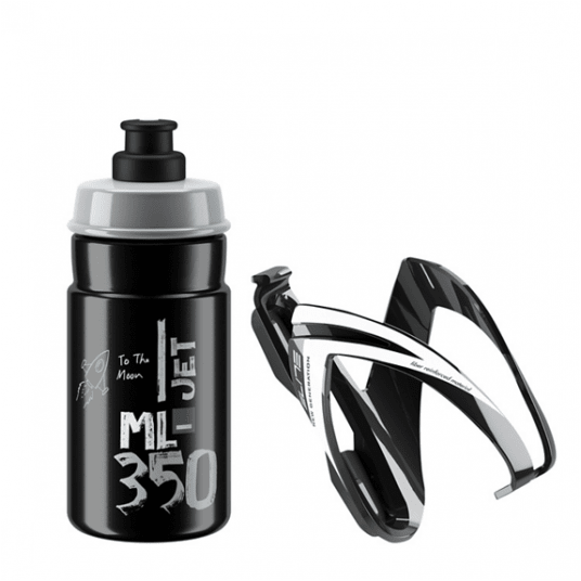 BIDON JET 350ml+ KOSZYK BIDONU KIT CEO ELITE BLACK -zdjęcie numer 1