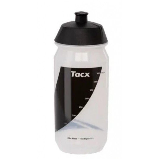 BIDON TACX SHIVA BIO 500ml TRANSPARENT CZARNY -zdjęcie numer 1