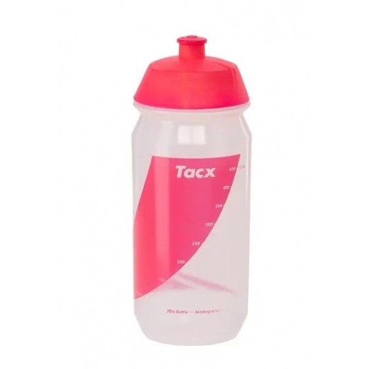 BIDON TACX SHIVA BIO 500ml TRANSPARENT RÓŻ -zdjęcie numer 1
