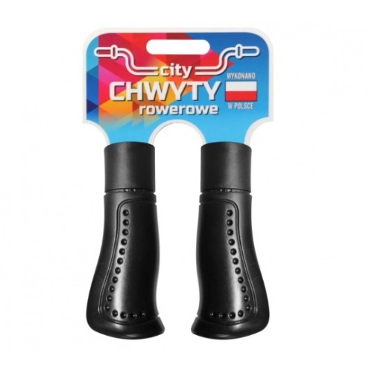 CHWYT KIER. ERGO DZIURKOWANY 120mm CZARNY -zdjęcie numer 1