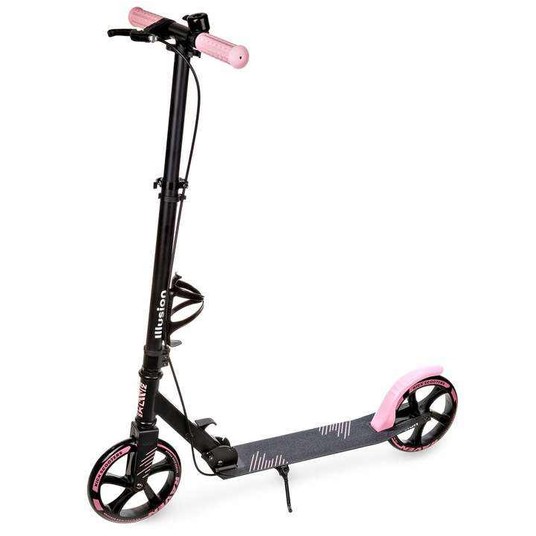 HULAJNOGA RV ILLUSION PINK 200mm HAMULEC, DZWONEK -zdjęcie numer 1