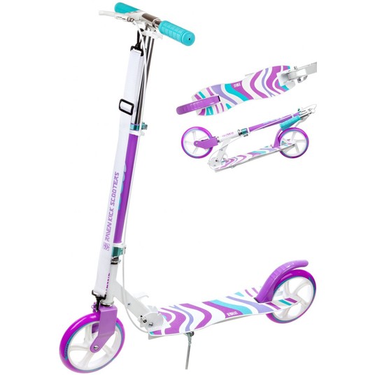 HULAJNOGA RV ZEA WHITE/VIOLET 200mm Z HAMULCEM -zdjęcie numer 1