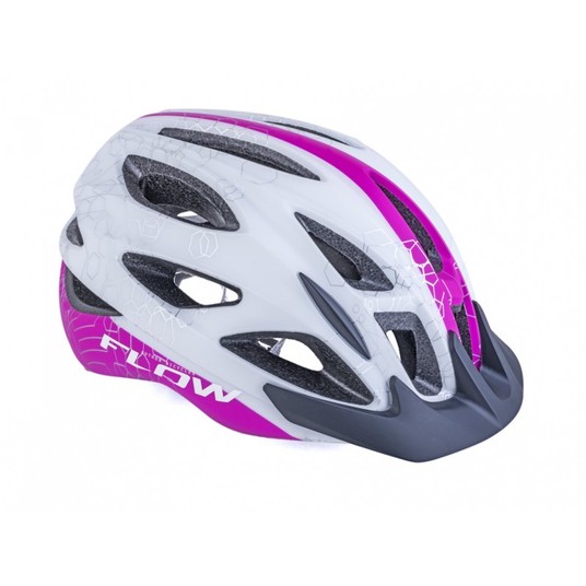 KASK AUTHOR FLOW X9 ROZM. 54-58cm BIA/RÓŻ(FLUO) -zdjęcie numer 1
