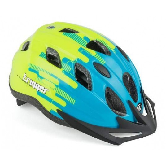 KASK AUTHOR ROZM. 52-56 TRIGGER NIEBIESKO-ŻÓŁTY -zdjęcie numer 1