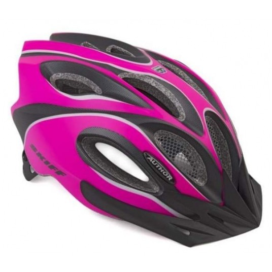 KASK AUTHOR ROZM. 52-58 SKIFF RÓŻOWO/FLUO/-CZARNY -zdjęcie numer 1