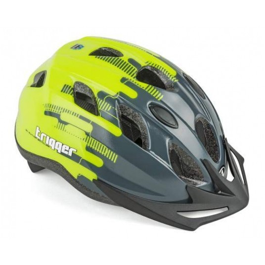 KASK AUTHOR ROZM. 54-58 TRIGGER SZARO-ŻÓŁTY -zdjęcie numer 1