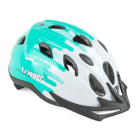 KASK AUTHOR ROZM. 54-58cm TRIGGER BIAŁO-ZIELONY -zdjęcie numer 1