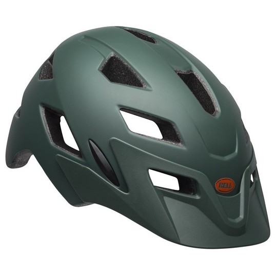 KASK BELL SIDETRACK ROZM. 47-54cm MAT GREEN ORANGE -zdjęcie numer 1