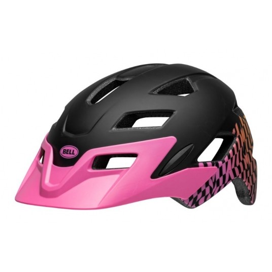 KASK BELL SIDETRACK ROZM. 47-54cm WAVY CHECKS PINK -zdjęcie numer 1