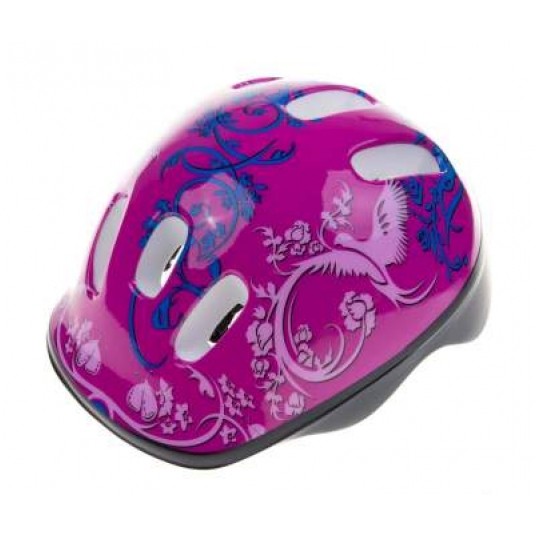 KASK BIKO ROZM. S/48-52cm/ RÓŻ CIEMNY HM-BI115 -zdjęcie numer 1
