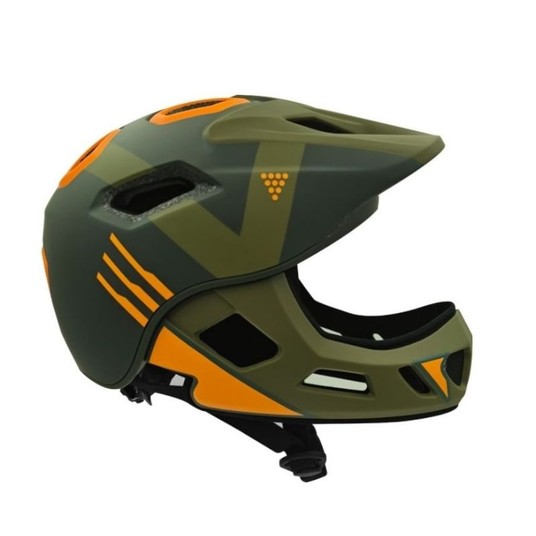 KASK BTM-F1-S GEOMETRYCZNY ZIELONY ROZM. S -zdjęcie numer 1