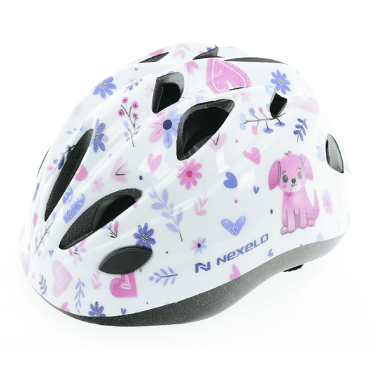 KASK FUNNY ROZM. S 48-52cm FUNNY BIAŁO/RÓŻ -zdjęcie numer 1