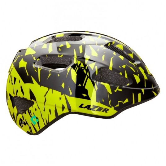 KASK LAZER ROZM. 50-56 NUTZ BLACK FLASH YELLOW -zdjęcie numer 1