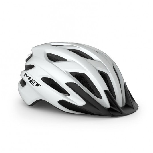 KASK MET CROSSOVER II WHITE MAT -zdjęcie numer 1