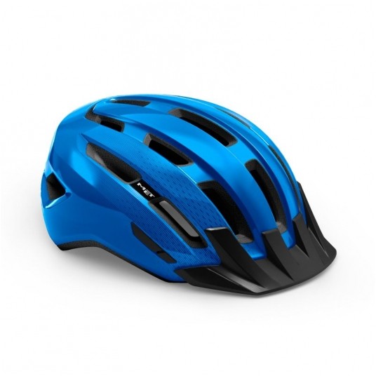 KASK MET DOWNTOWN ROZM. M/L NIEBIESKI POŁYSK -zdjęcie numer 1