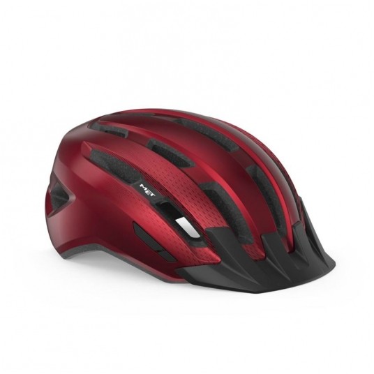 KASK MET DOWNTOWN ROZM. M/L RED GLOSSY -zdjęcie numer 1