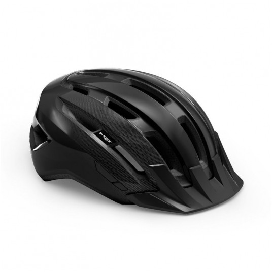 KASK MET DOWNTOWN ROZM. S/M CZARNY POŁYSK -zdjęcie numer 1