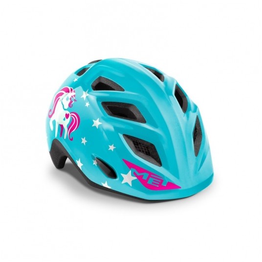 KASK MET ELFO II UNICORN NIEBIESKI -zdjęcie numer 1