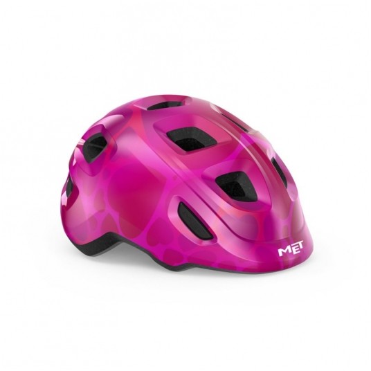 KASK MET HOORAY ROZM. S PINK HEARTS GLOSSY -zdjęcie numer 1