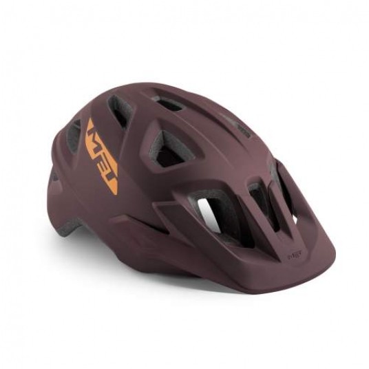 KASK MET ROZM. L ECHO CIEMNOCZERWONY MAT -zdjęcie numer 1