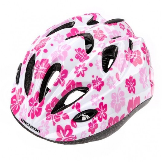 KASK MT HB6-5 ROZM. M 52-56cm PINK FLOWERS -zdjęcie numer 1