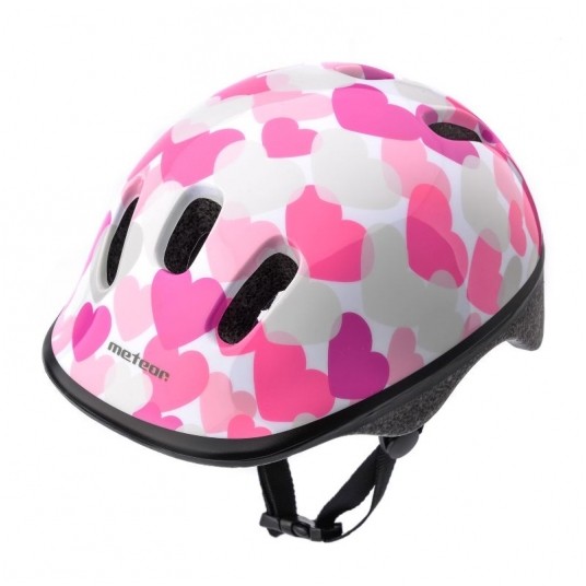 KASK MT KS06 ROZM.S /48-52cm/ PINK HEARTS -zdjęcie numer 1
