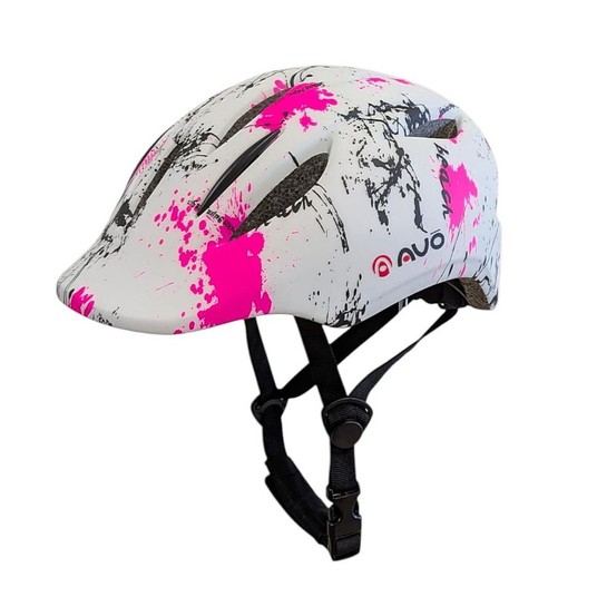 KASK PNY10 ROZM. L 51-55cm BIAŁO/RÓŻOWY -zdjęcie numer 1