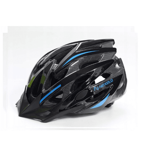KASK STRAIGHT MAT ROZM. L 58-61cm CZAR-NIEBIESKI -zdjęcie numer 1