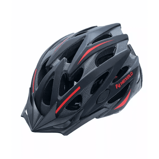 KASK STRAIGHT MAT ROZM. M 55-58cm CZAR-CZERWONY -zdjęcie numer 1