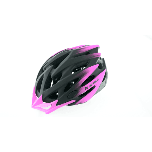 KASK STRAIGHT MAT ROZM. M 55-58cm CZARNO-RÓŻ -zdjęcie numer 1