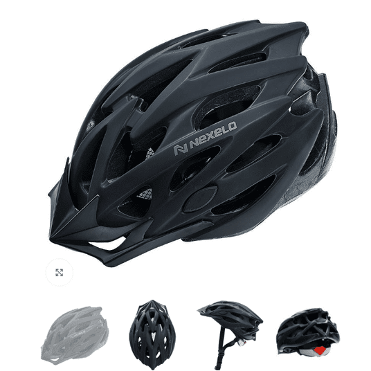 KASK STRAIGHT MAT ROZM. M 55-58cm CZARNY -zdjęcie numer 1