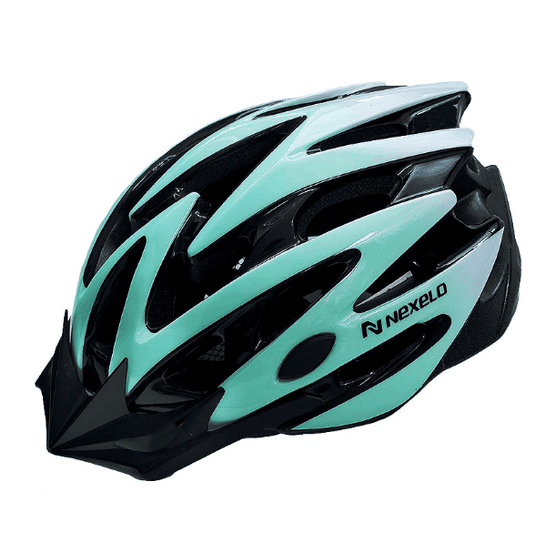KASK STRAIGHT MATT ROZM. M 55-58cm TURKUS BIAŁY -zdjęcie numer 1