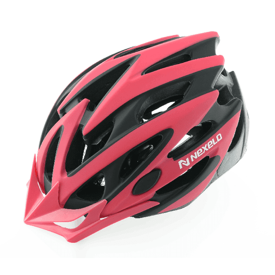 KASK STRAIGHT ROZM. M 55-58cm MALINOWO-CZARNY -zdjęcie numer 1