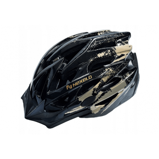 KASK STRAIGHT SHINY ROZM. M 55-58cm CZAR-PLATYNOWY -zdjęcie numer 1