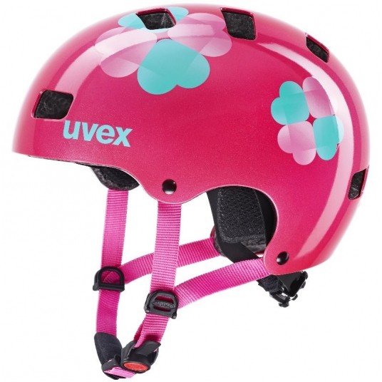 KASK UVEX KID 3 ROZM. 51-55cm PINK FLOWER -zdjęcie numer 1