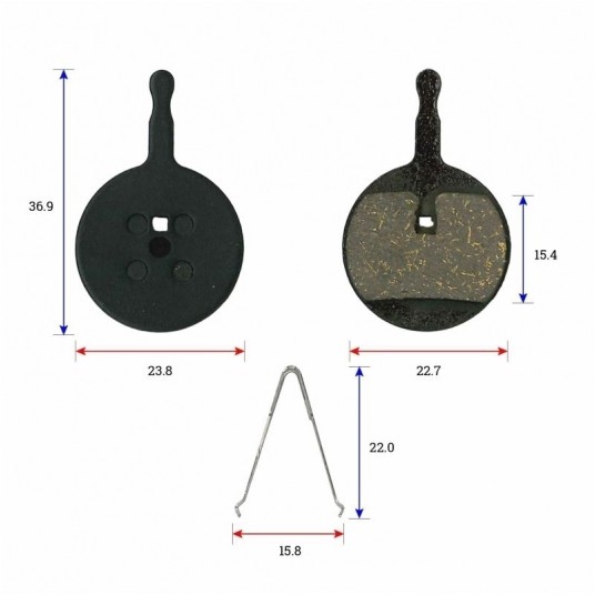 KLOCKI HAM. TARCZ. BARADINE DS-38 AVID BB5 ORGANIC -zdjęcie numer 2