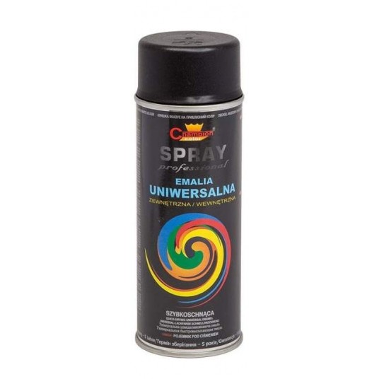 LAKIER CHAMPION CZARNY MAT 400ML RAL9011 -zdjęcie numer 1