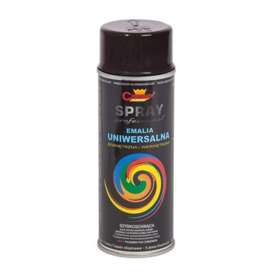 LAKIER CHAMPION CZARNY POŁYSK 400ML RAL9005 -zdjęcie numer 1