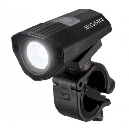 LAMPA PRZÓD SIGMA BUSTER 100 CZARNA -zdjęcie numer 1