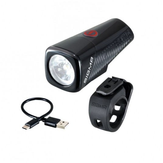 LAMPA PRZÓD SIGMA BUSTER 150 FL CZARNA -zdjęcie numer 1