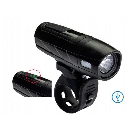 LAMPA PRZÓD USB XC-283LS 1LEDx3W;3,7V; 1300mAh 6 f -zdjęcie numer 1
