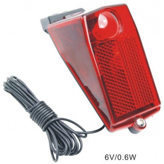 LAMPA TYŁ NA DYNAMO MOC.NA BŁOTNIK KLOSZ NA ŚRUBKĘ -zdjęcie numer 1