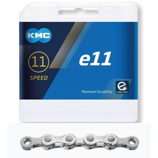 ŁAŃCUCH KMC 11rz 122ogn E11 E-BIKE SREBRNY BOX -zdjęcie numer 1