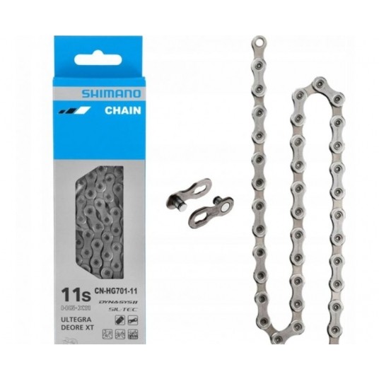 ŁAŃCUCH SHIMANO 11rz CN-HG701 116ogn + SPINKA -zdjęcie numer 1