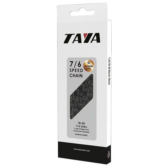 ŁAŃCUCH TAYA 116ogn TB50 6/7rz + 2 ZŁĄCZKI LAN024 -zdjęcie numer 1