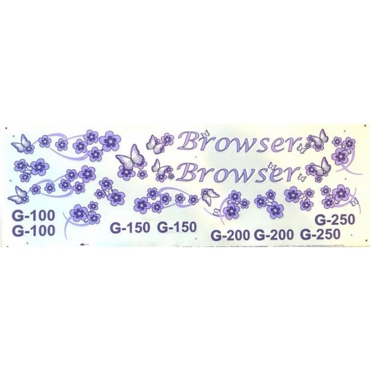 NAKLEJKI KR5 BROWSER FIOLETOWA -zdjęcie numer 1