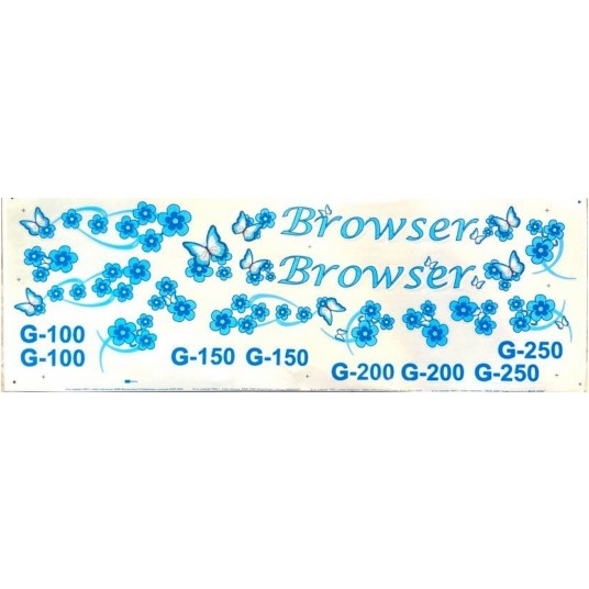 NAKLEJKI KR5 BROWSER NIEBIESKO-BŁĘKITNA -zdjęcie numer 1