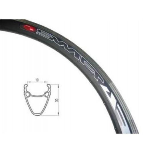 OBRĘCZ 28" 36otw STOŻEK 30mm CZARNA -zdjęcie numer 1