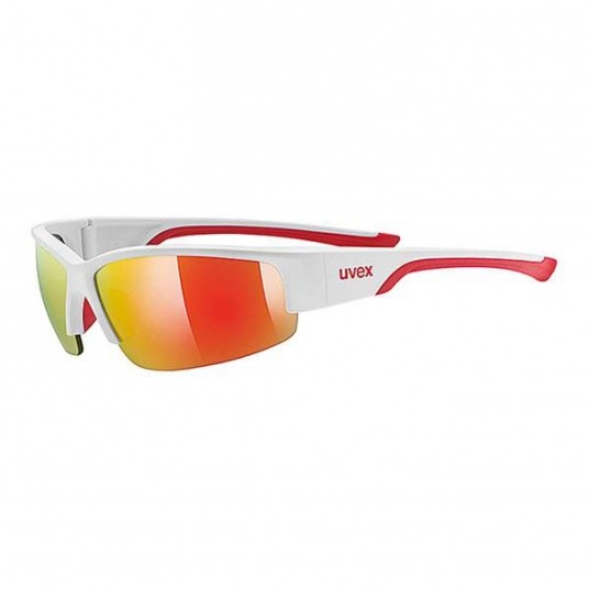 OKULARY UVEX SPORTSTYLE 215 WHITE MAT RED -zdjęcie numer 1